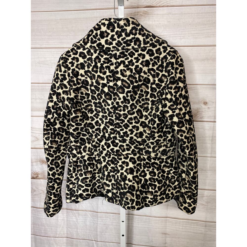 Forever 21 Size M Leopard Print Cache Crop Swing … - image 6